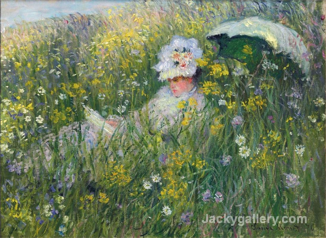 n the Meadow by Claude Monet paintings reproduction